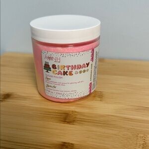 Aminnah Birthday Cake Scented Body Sugar Polish NEW Made in USA 8 fl oz